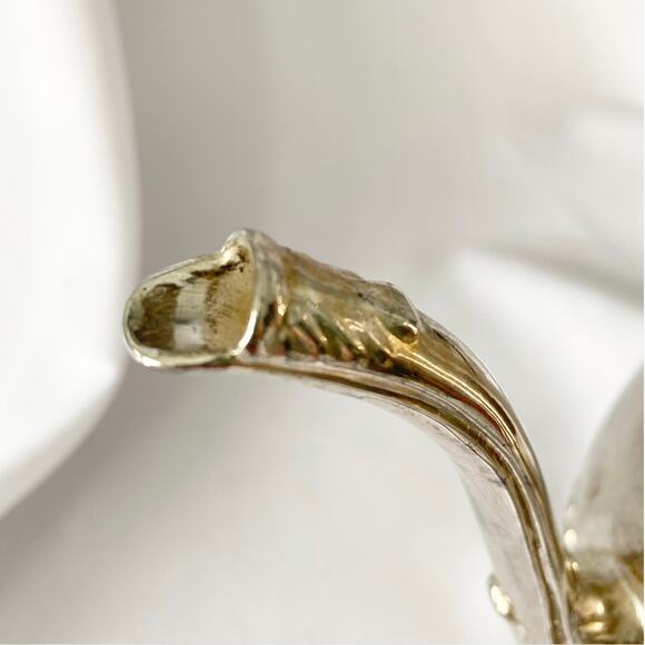 Vintage Silver Plated Coffee Pot with Floral Accents - Picture 11 of 11